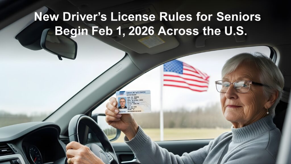 New Driver’s License Rules for Seniors Begin Feb 1, 2026 Across the U.S.
