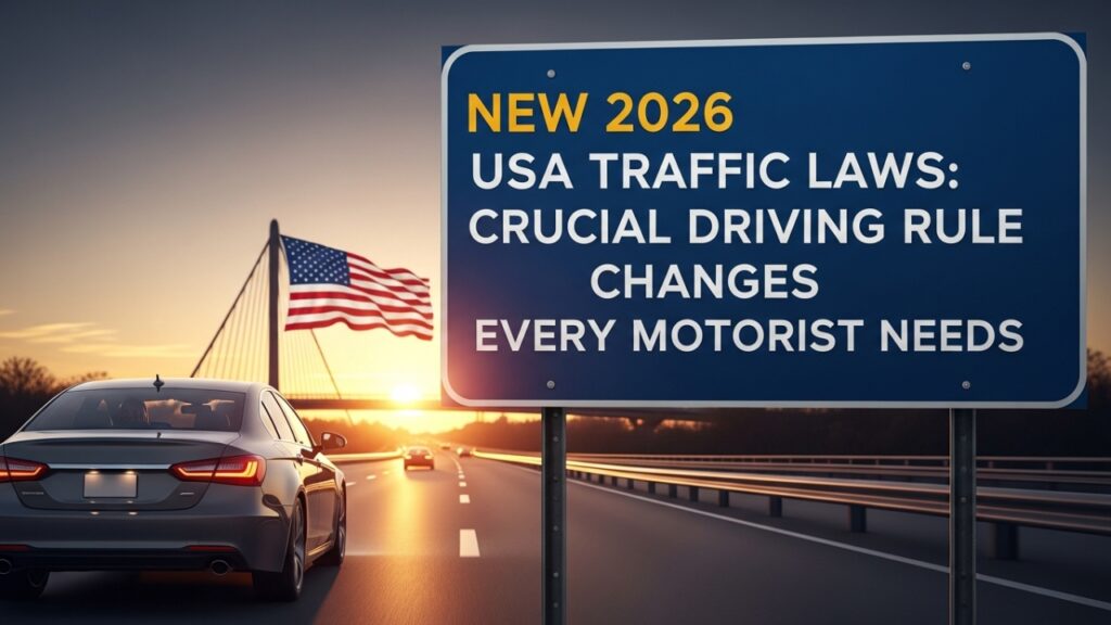 New 2026 USA Traffic Laws: Crucial Driving Rule Changes Every Motorist Needs