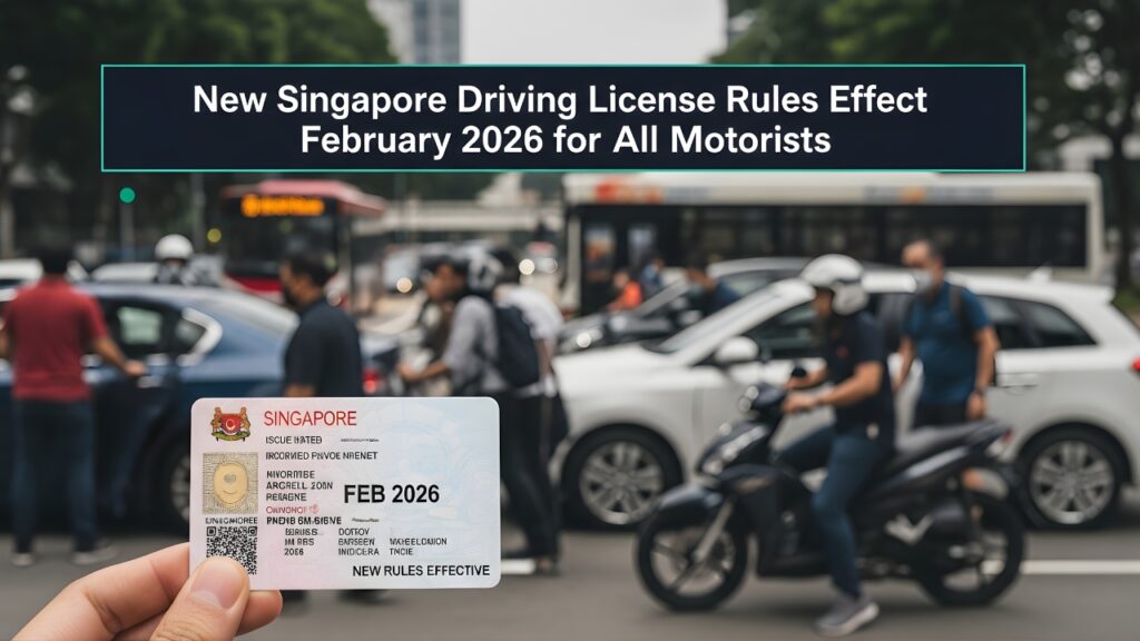 New Singapore Driving License Rules Take Effect February 2026 for All Motorists